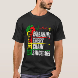 Juneteenth 1865 Men Women Freedom Breaking Every C T-Shirt