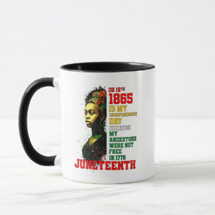 Juneteenth 1865 My Independence Day Pan-African Mug