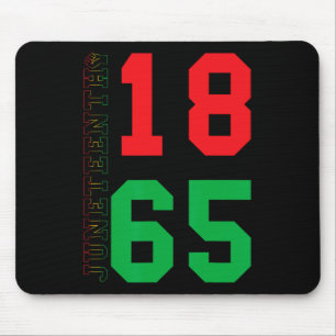 Juneteenth 1865 Proud Black African American  Mouse Mat
