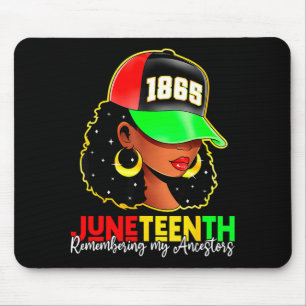 Juneteenth 1865 remembering ancestors black pride mouse mat