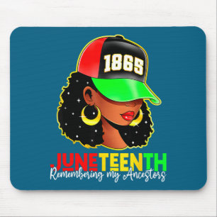 Juneteenth 1865 remembering ancestors black pride mouse mat