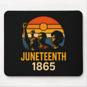Juneteenth 1865 Retro Sunset Black History And Afr Mouse Mat