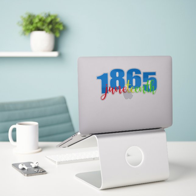 Juneteenth 1865  sticker (Laptop On Desk)