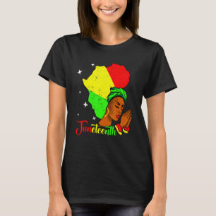 Juneteenth 1865 Vintage Emancipation Melanin Black T-Shirt