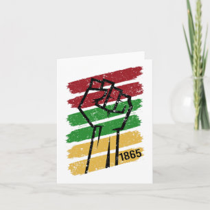Juneteenth 1865 Vintage Men Women Boys Girls Kids  Card