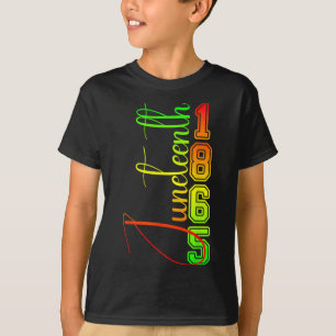 Juneteenth 1865 Women Men African American Junetee T-Shirt