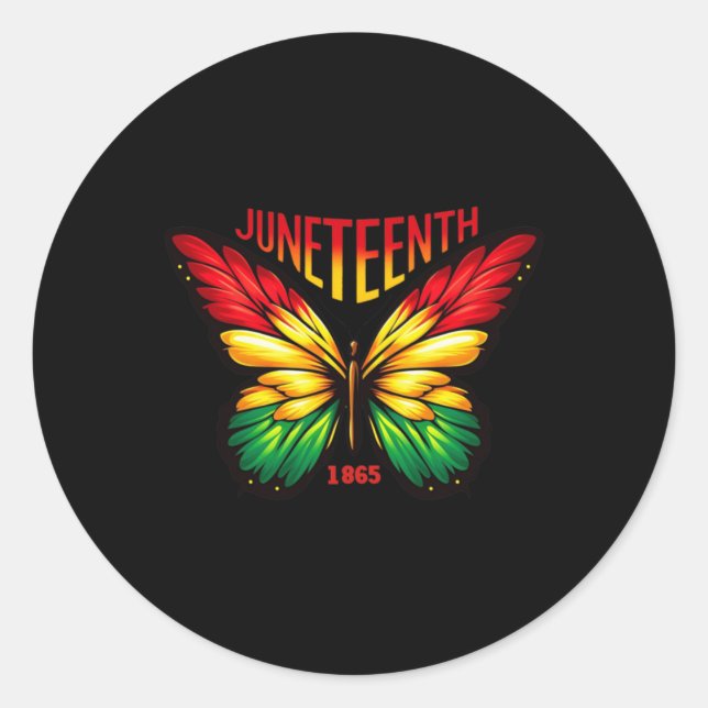 Juneteenth 1  classic round sticker (Front)