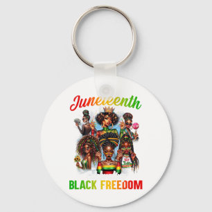 Juneteenth 2024 Celebrate Black Freedom 1865 Histo Key Ring