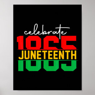 Juneteenth 2024 Celebrate Black Freedom 1865 Histo Poster