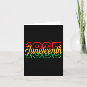 Juneteenth 2025 Celebrate Black Freedom 1865 Histo Card