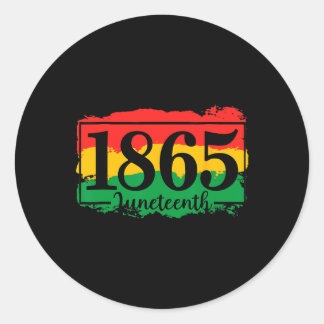 Juneteenth 2025 Celebrate Black Freedom 1865 Histo Classic Round Sticker