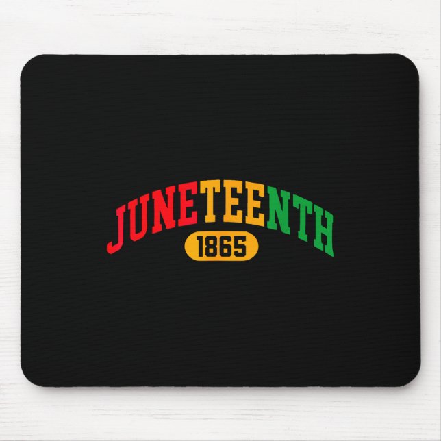 Juneteenth 2025 Celebrate Black Freedom 1865 Histo Mouse Mat (Front)