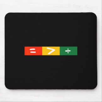 Juneteenth 2025 Equality Greater Than Division Tee Mouse Mat