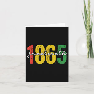 Juneteenth 2025 Women Men African American Junetee Card