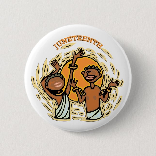 Juneteenth 6 Cm Round Badge (Front)