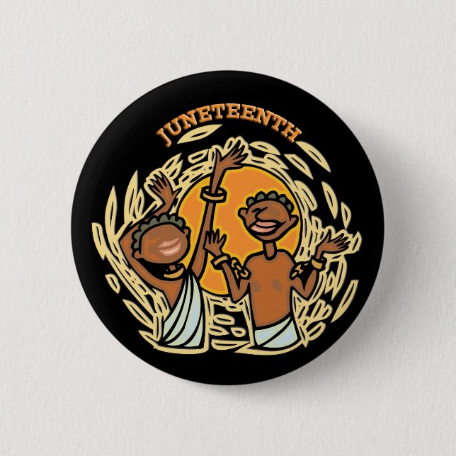 Juneteenth 6 Cm Round Badge (Front)