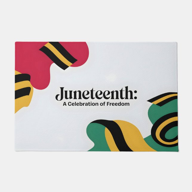 Juneteenth: A Celebration of Freedom Design Doormat (Front)