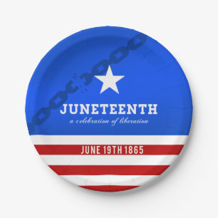 Juneteenth a Celebration of Liberation Paper Plate