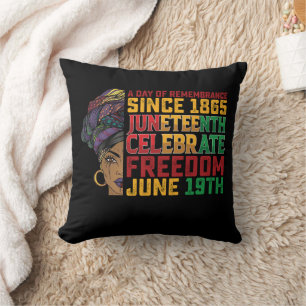 Juneteenth A Day Of Remembrance Black Freedom Cushion