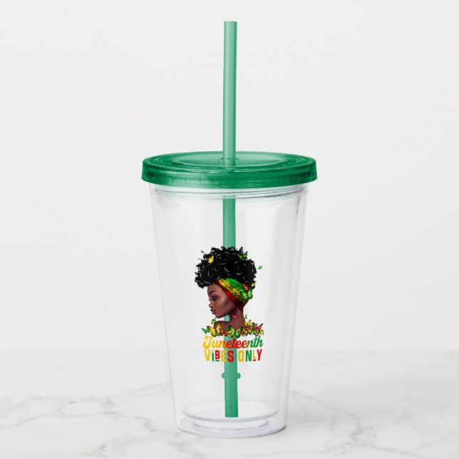 Juneteenth Acrylic Tumbler (Front)