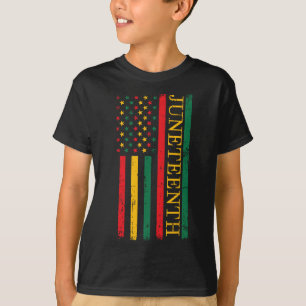 Juneteenth African American Flag Freedom 1865 Wome T-Shirt