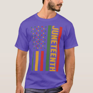 Juneteenth African American Flag T-Shirt