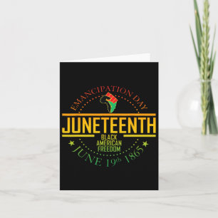 Juneteenth African American Freedom Black History Card
