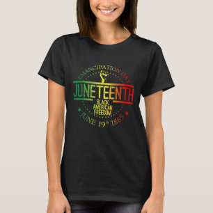 Juneteenth African American Freedom Black History  T-Shirt