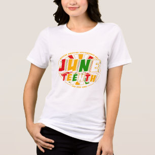 Juneteenth African American Independence Day Celeb Tri-Blend Shirt