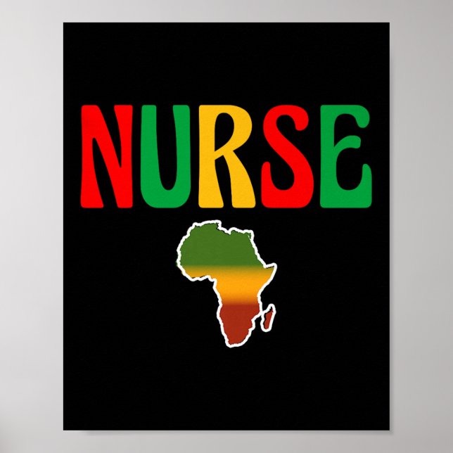Juneteenth African American Nurses Pride African M Poster (Front)