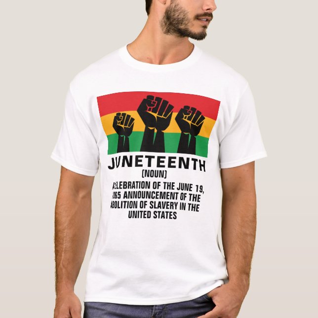 Juneteenth African American pride black freedom T-Shirt (Front)