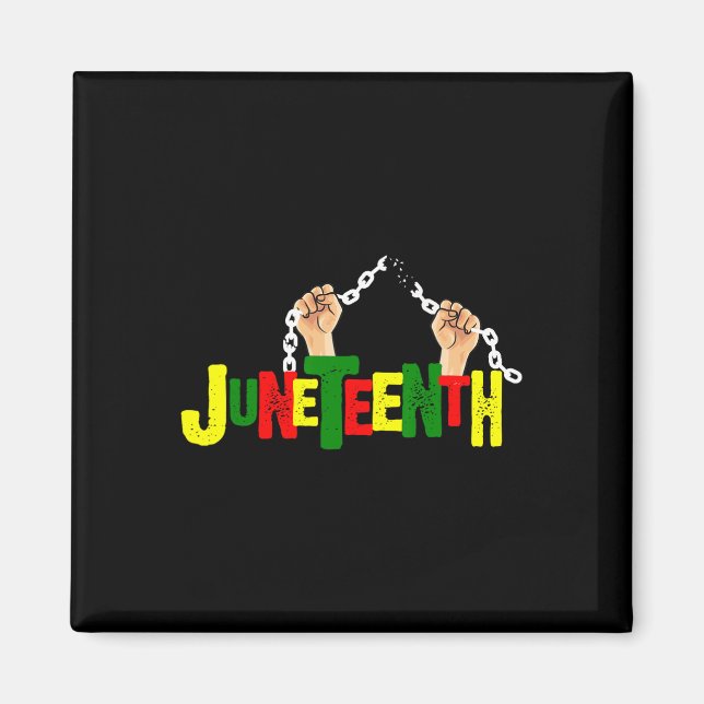 Juneteenth African Black Free-ish Since 1865 Indep Magnet (Front)