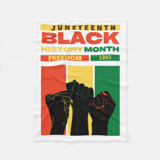 juneteenth african black freedom 1865 history name fleece blanket