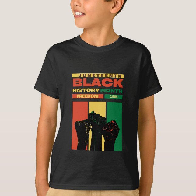 juneteenth african black freedom 1865 history name T-Shirt (Front)