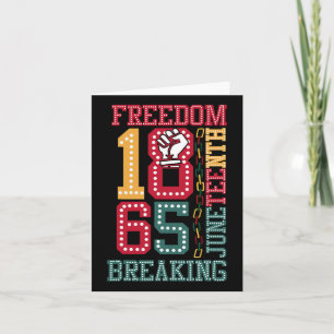 Juneteenth African Freedom Breaking Every Chain Si Card
