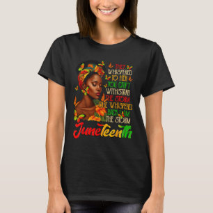 Juneteenth Afro American Black Women Black History T-Shirt