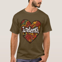 Juneteenth afrocentric patterns heart