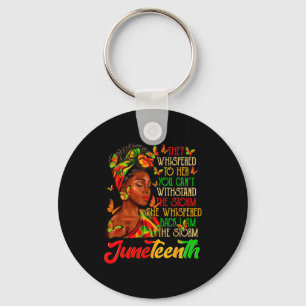 Juneteenth am the black women black history month key ring