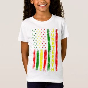 Juneteenth American Flag Black Freedom Day June 19 T-Shirt