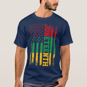 Juneteenth American Flag June 19th 1865 History of T-Shirt