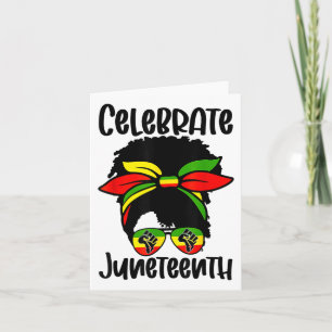 Juneteenth Ancestors Black African American Flag P Card
