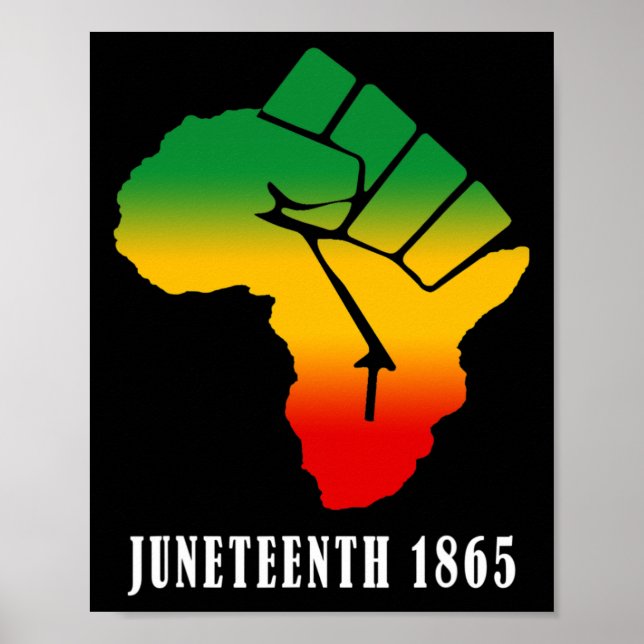 Juneteenth Ancestors Black African Map American Fr Poster (Front)