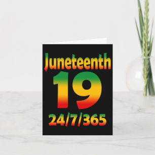Juneteenth Ancestors Black African Melanin June 19 Card