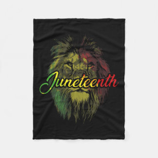 Juneteenth Artwork African Flag Black History Mont Fleece Blanket