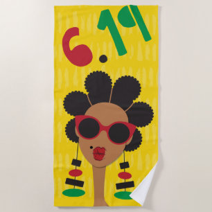 Juneteenth Beach Towel