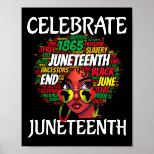 Juneteenth Because My Ancestor Weren't Free Afro B Poster