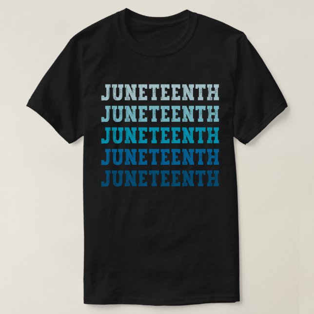 Juneteenth Black American African Celebration Cool T-Shirt (Design Front)