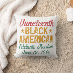 Juneteenth Black American Celebrate Freedom Cool Cushion