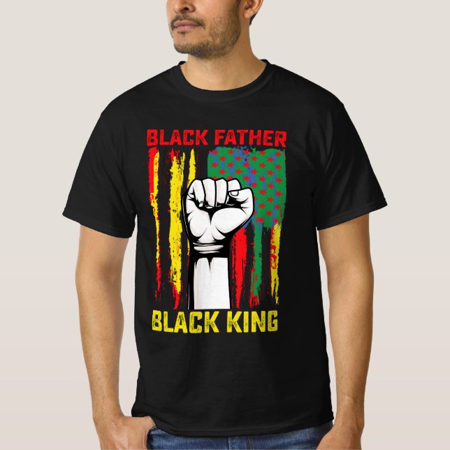 Juneteenth Black Father Day Dad King Celebrating F T-Shirt (Front)