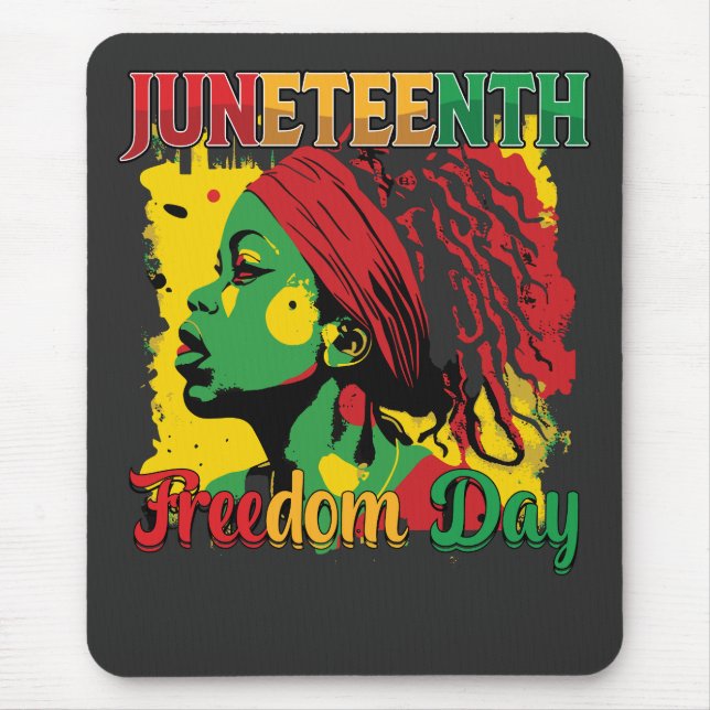 Juneteenth Black Freedom Day 1865 Loc Mouse Mat (Front)